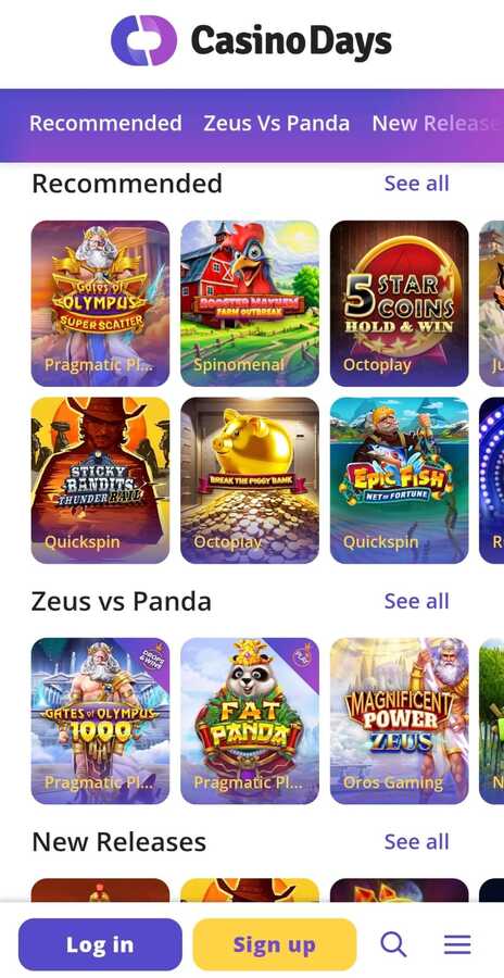 CasinoDays Ontario Mobile Slots