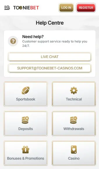 A Straightforward Look at Bet Options at Toonie Bet Casino