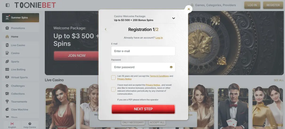 Toonie Casino Review for Canadian Players