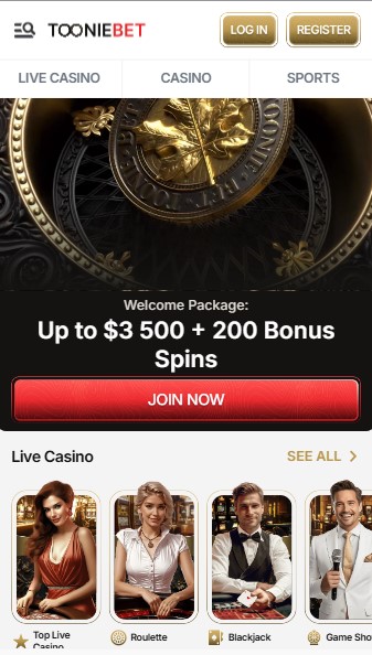Tooniebet Homepage Canada Casino