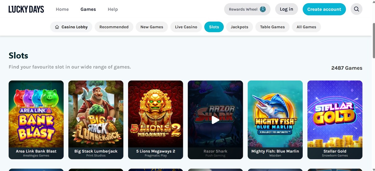 Lucky days Slots Casino Canada
