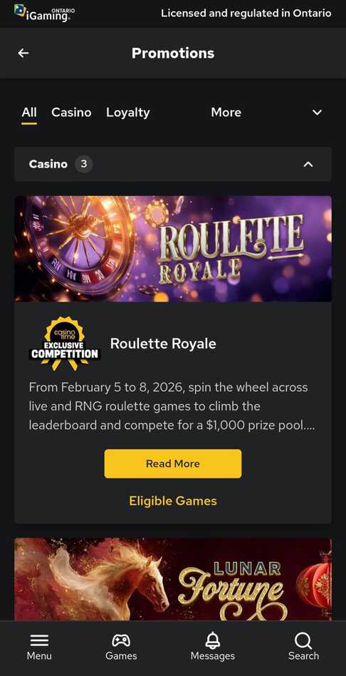 Casino Time Canada Promotions mobile version